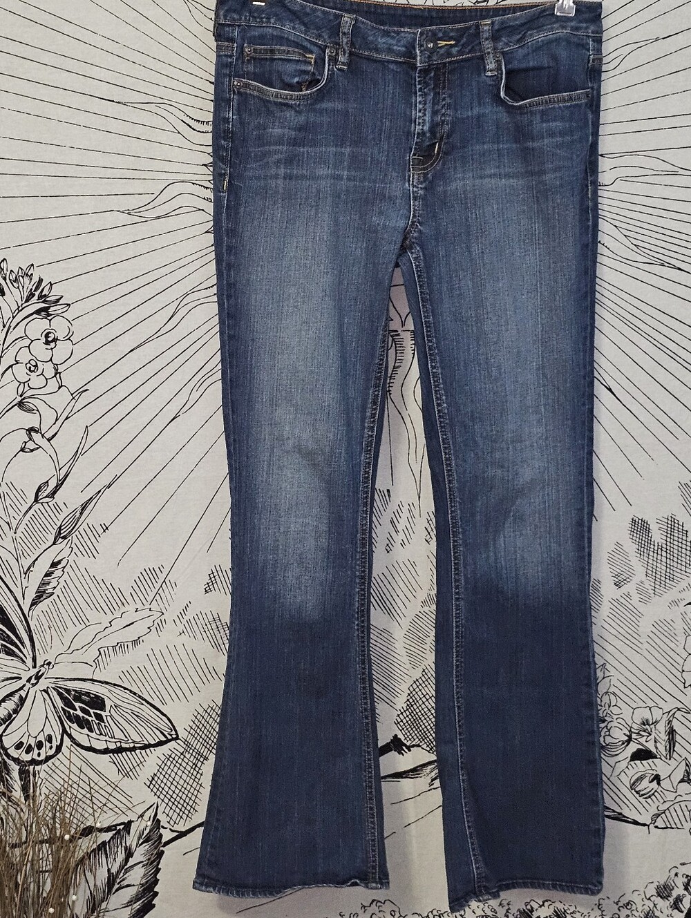 Buffalo David Bitton Denim Bootcut Blue Jeans Sz 31x29